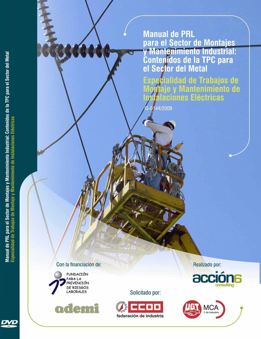 Manual de PRL para el sector de montajes y mantenimiento industrial: Contenidos de la TPC para el sector Metal. Trabajos de montaje y mantenimiento de instalaciones eléctricas